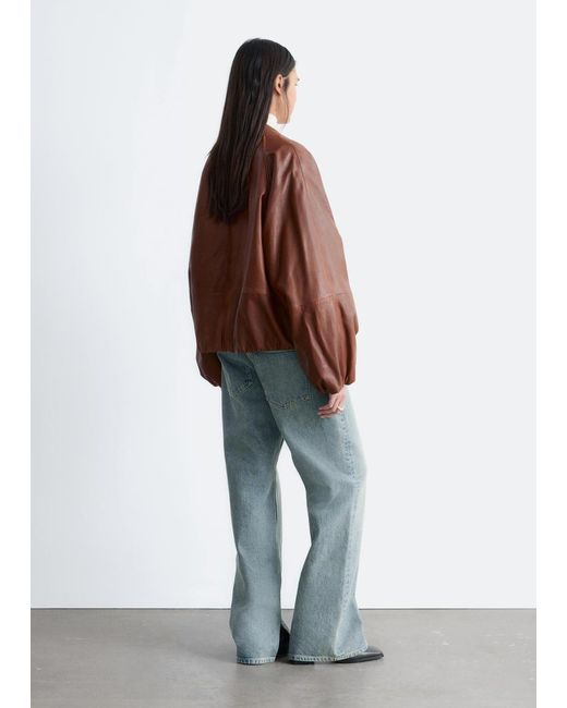 & Other Stories White Straight-Leg Jeans
