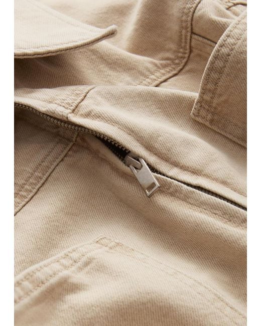 & Other Stories Natural Belted Denim Jacket