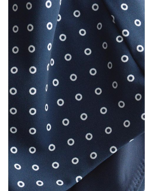 & Other Stories Blue Tie-Strap Swimsuit