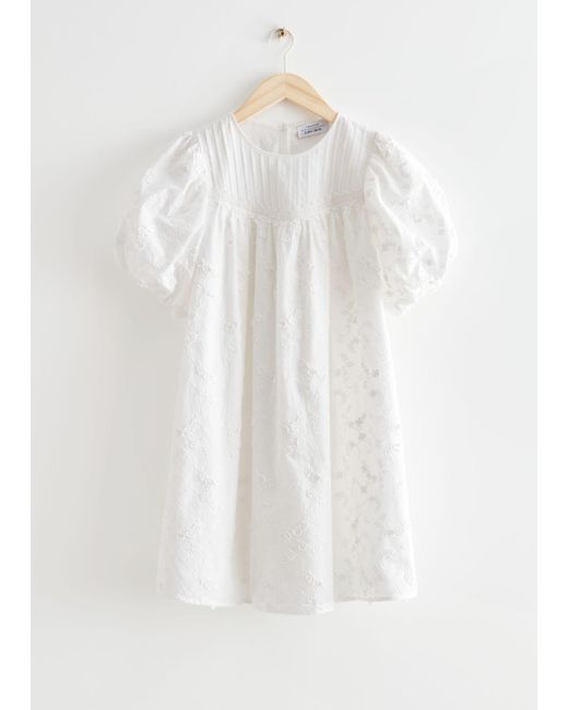Voluminous Puff Sleeve Mini Dress 
