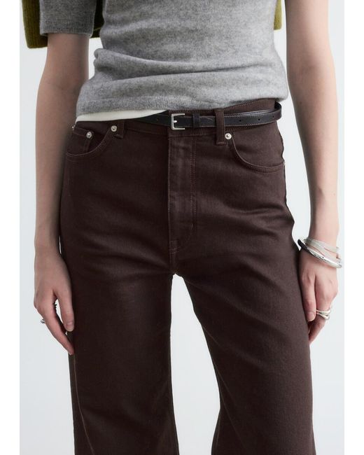 & Other Stories White Wide-Leg Jeans
