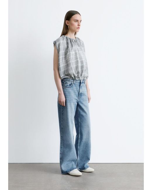 & Other Stories Blue Wide-Leg Jeans