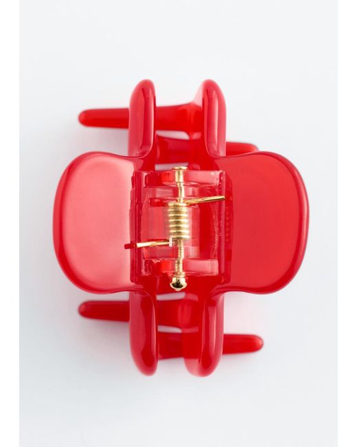 & Other Stories Red Mini Hair Claw
