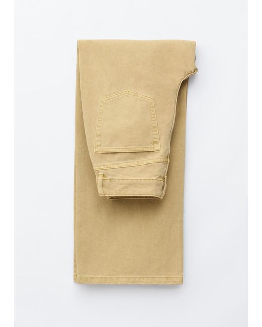 & Other Stories Natural Fold-Detail Jeans