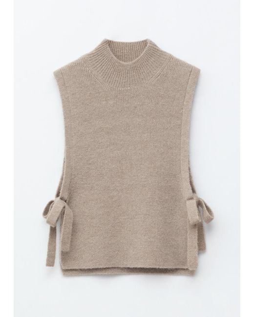 & Other Stories Natural Wool Bib Collar