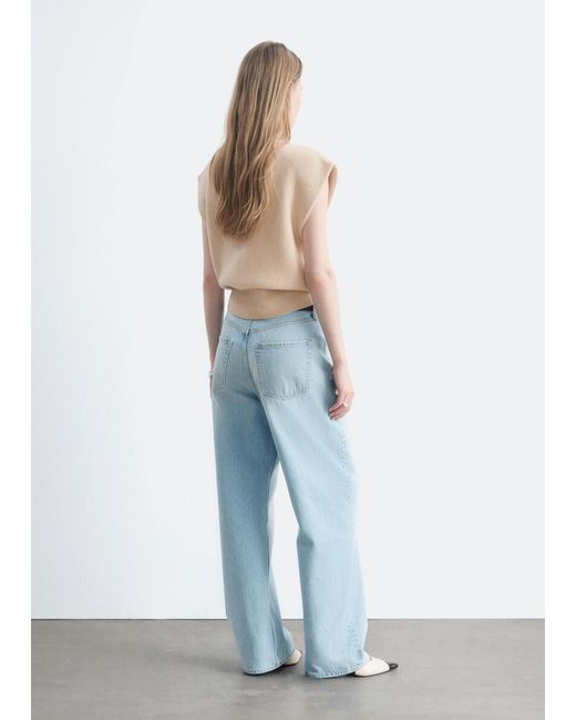 & Other Stories White Barrel-Leg Jeans