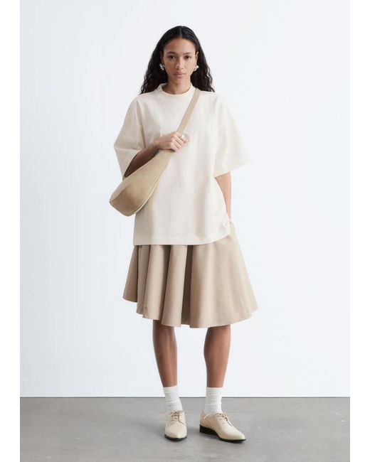 & Other Stories White Oversized Cotton T-Shirt