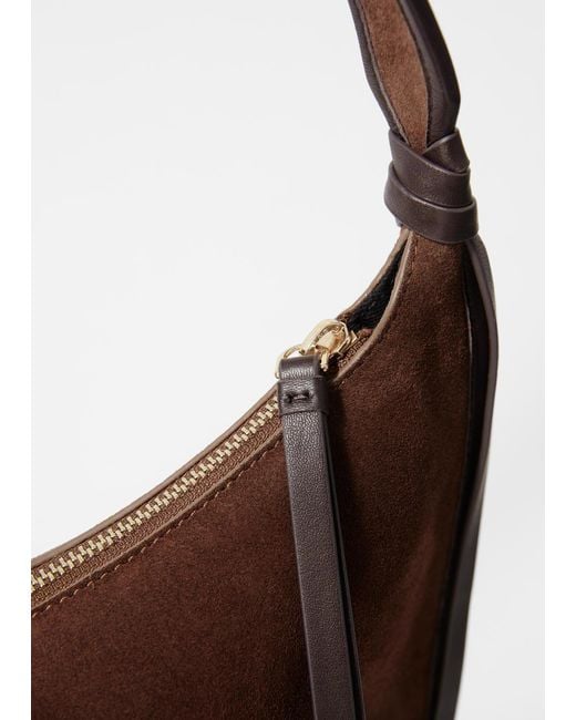 & Other Stories Brown Fringed Tote Bag