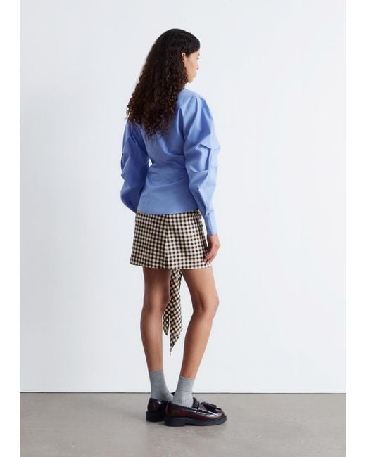 Chemise Asymétrique En Coton & Other Stories en coloris Blue