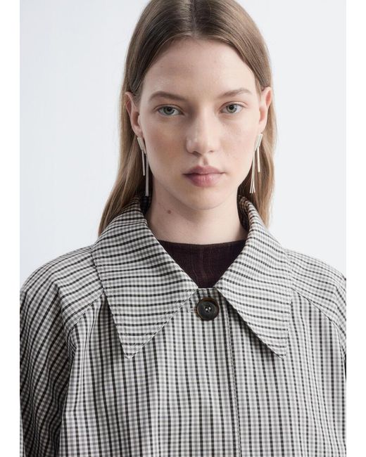 & Other Stories Gray Cropped Jacket