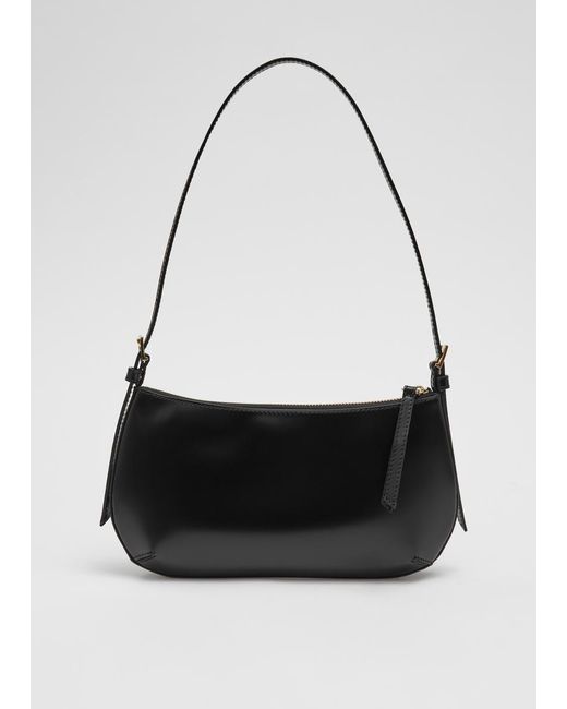 & Other Stories Black Petit Leather Shoulder Bag