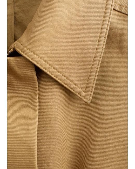 & Other Stories Brown Oversized Drawstring Utility Jacket