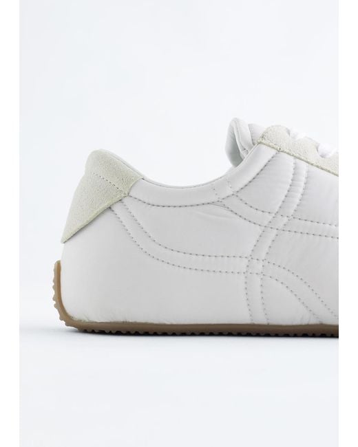 & Other Stories White Suede Trainers