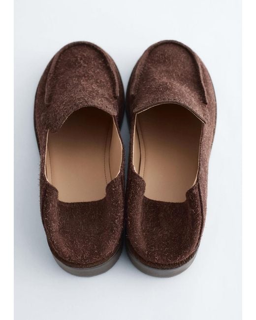 & Other Stories Brown Soft Heel Loafers
