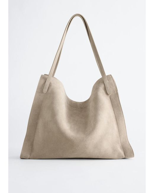 & Other Stories Natural Soft Drape Open Tote