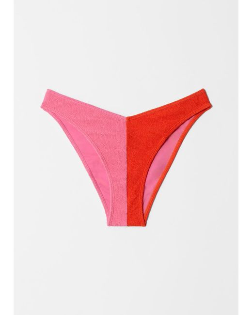 Bas De Bikini Texturé & Other Stories en coloris Orange