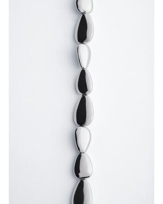& Other Stories Purple Rounded Bead Necklacef