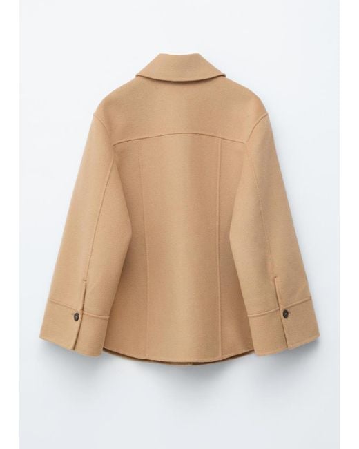 & Other Stories White Tapered Wool Jacket