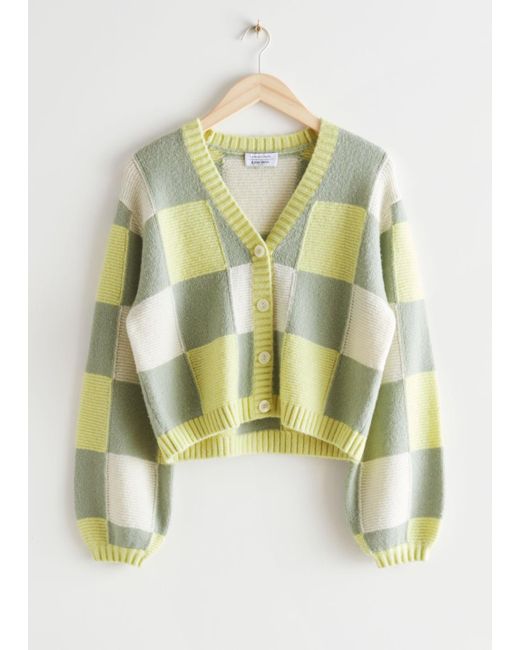 & other stories colour block cardigan