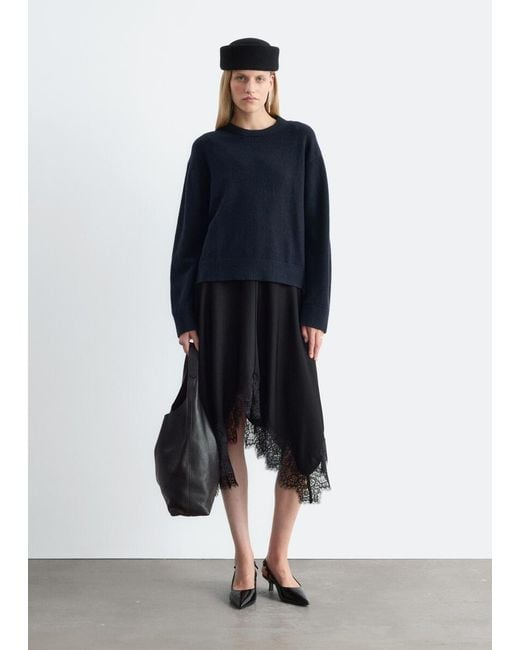 & Other Stories Blue Boxy Knit Jumper