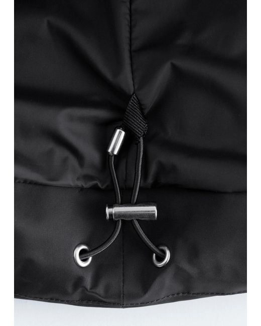 & Other Stories Black Down Puffer Jacket