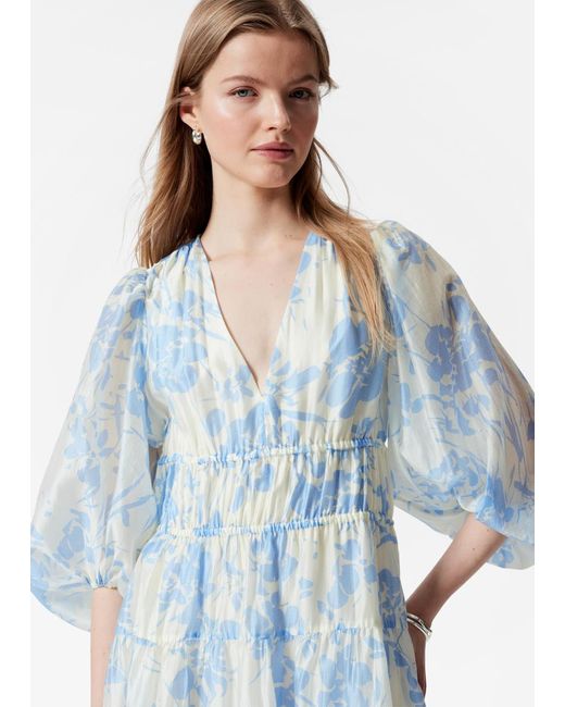 Robe Midi À Plusieurs Niveaux & Other Stories en coloris Blue