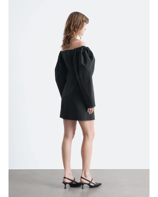 alexa pearl black dress Prague Pearl & Crystal Embellished Dress | Black Stretch Crepe Midi