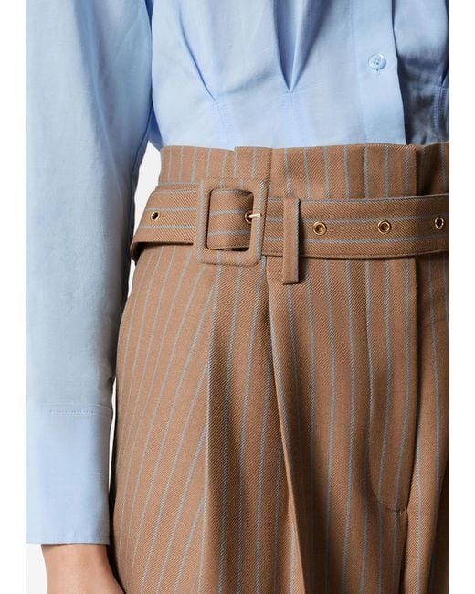 & Other Stories Natural Tailored Wool Trousers