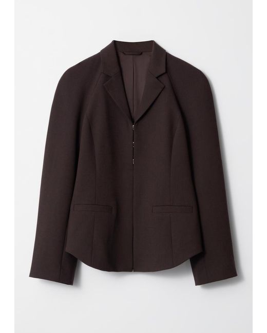 & Other Stories Black Fitted Blazer