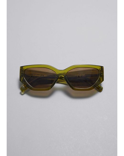 & Other Stories Gray Classic Cat-eye Sunglasses