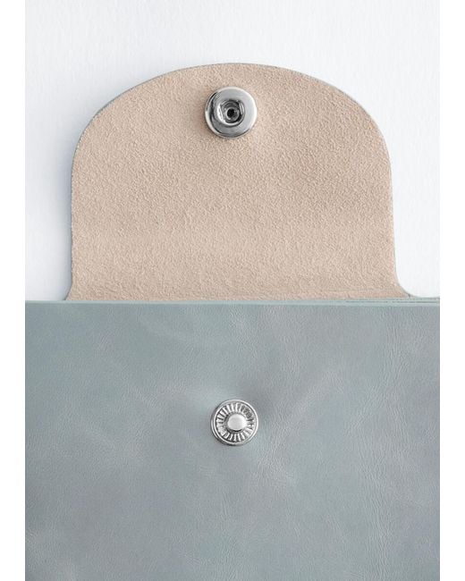 & Other Stories Blue Small Card Holder