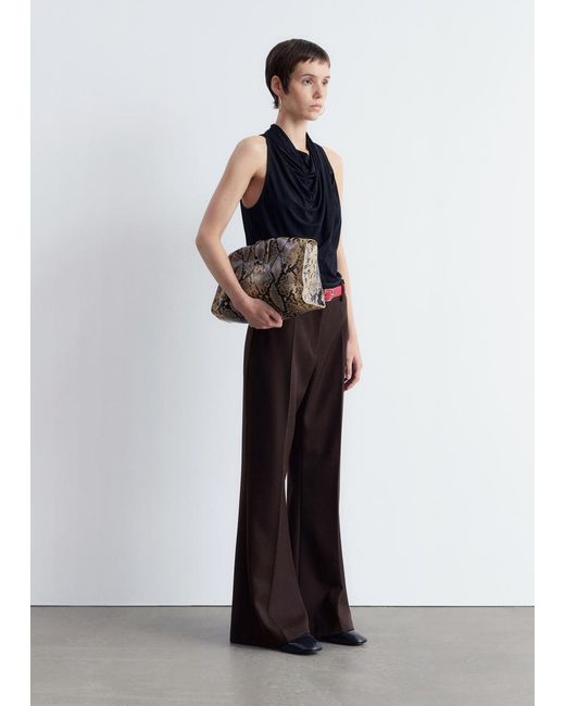 & Other Stories Black Draped Top