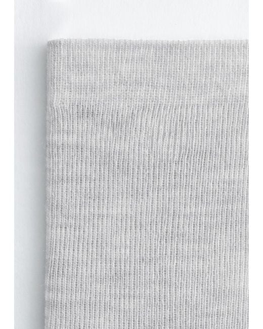 & Other Stories White Wool-Blend Socks