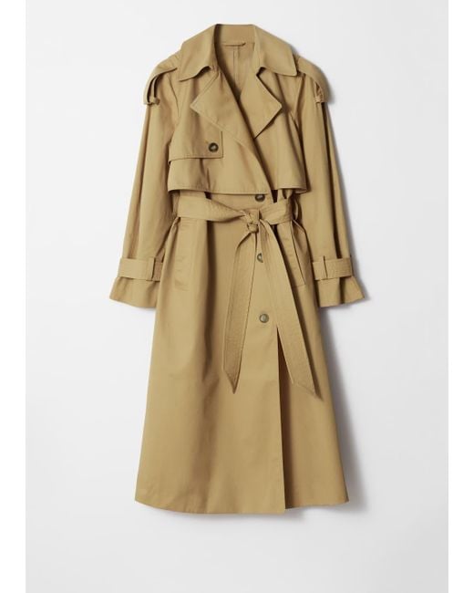 & Other Stories Brown Belted Trench Coat