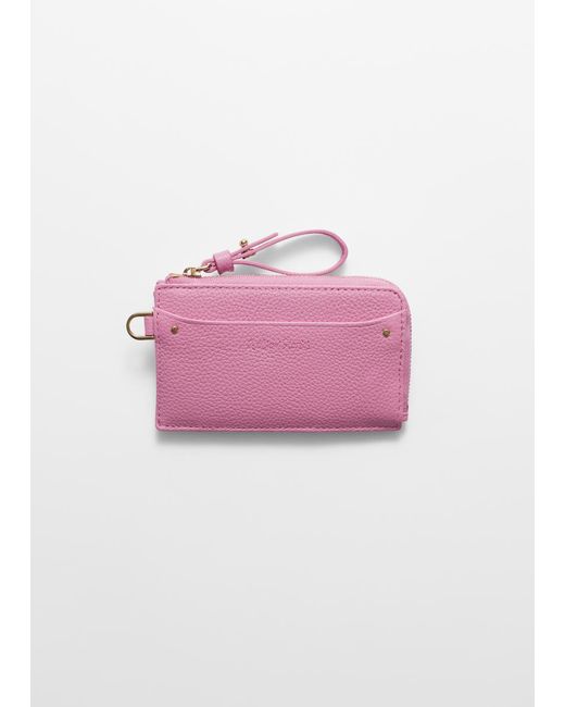 & Other Stories Pink Portemonnaie Aus Strukturiertem Leder