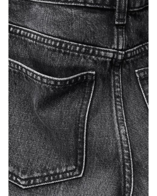 & Other Stories White Low-Waist Denim Mini Shorts