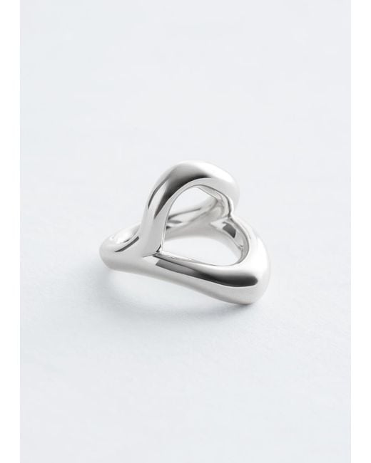 & Other Stories White Irregular Ring