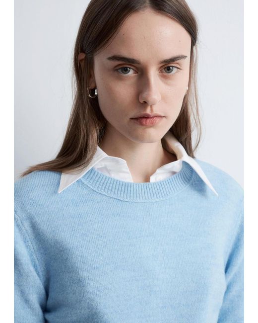 & Other Stories Blue Knitted Wool Jumper