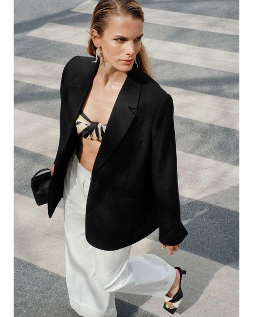 Press Crease Trousers in White 
