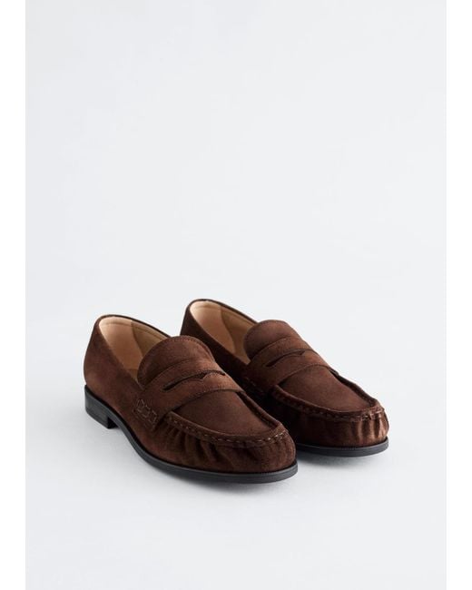 & Other Stories Brown Penny Loafers