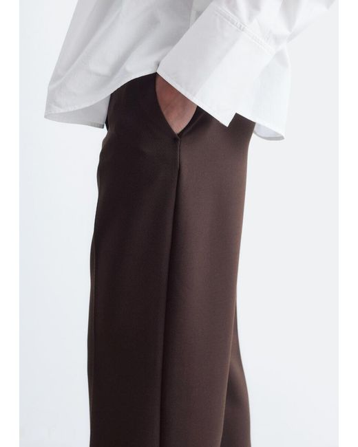 & Other Stories White Tailored Press Crease Trousers