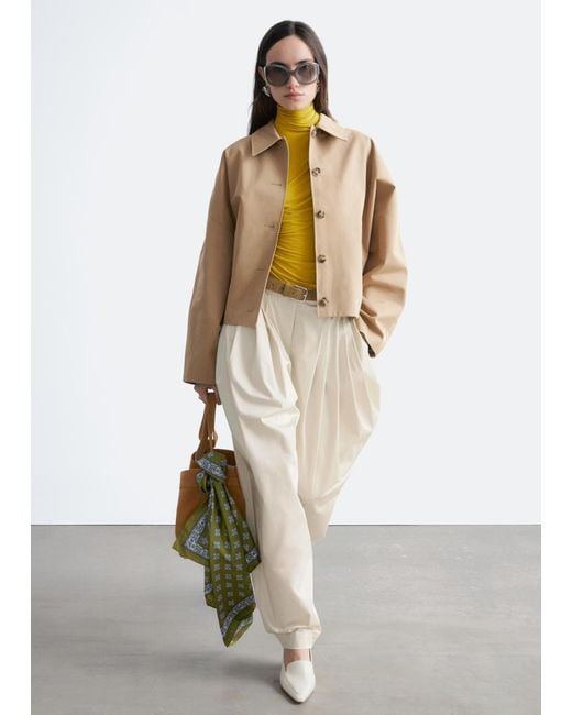 & Other Stories White Boxy Jacket