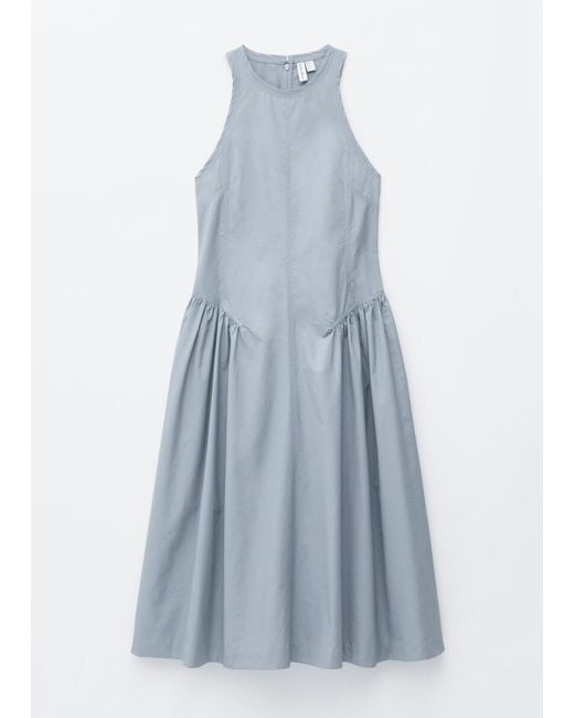 & Other Stories Blue Flared Midi Dress