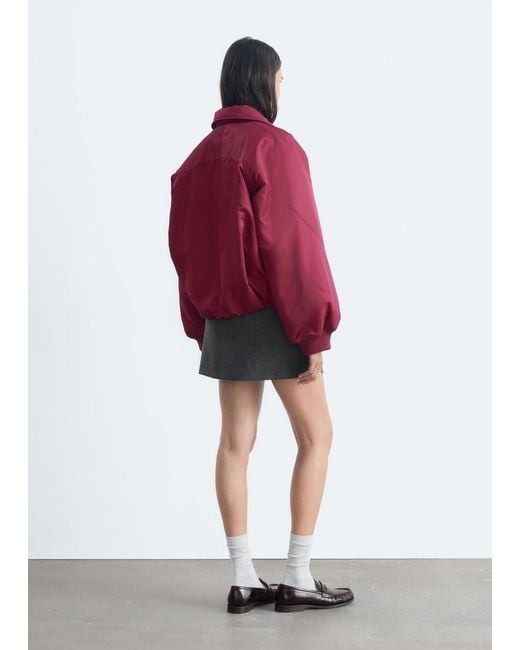 & Other Stories Collared Bomber Jacket