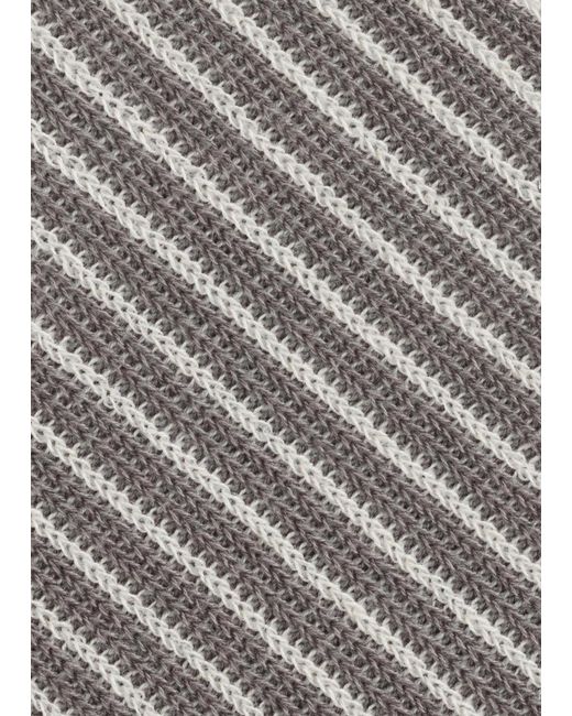 & Other Stories Gray Striped Socks