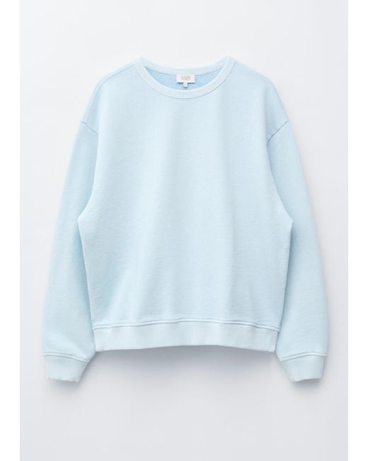 & Other Stories Blue Oversized Cotton-Jersey Sweatshirt