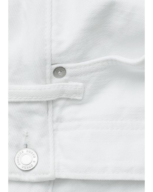 & Other Stories White Barrel-Leg Jeans