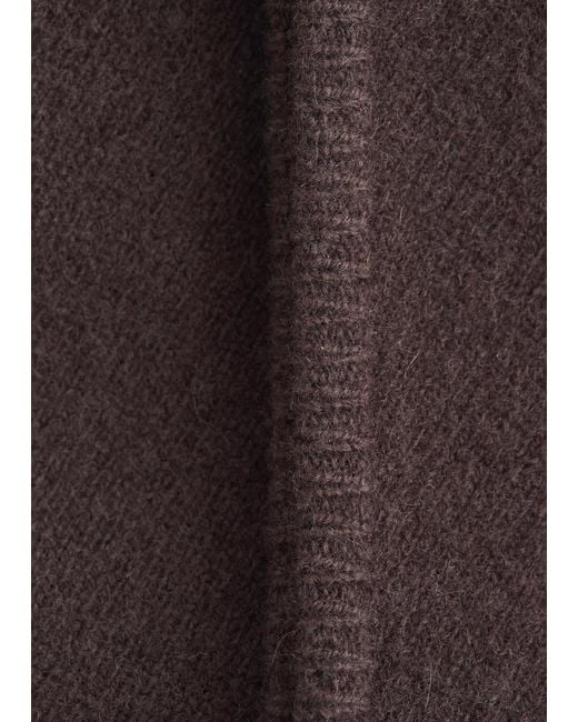 & Other Stories Black Wool Triangle Scarf