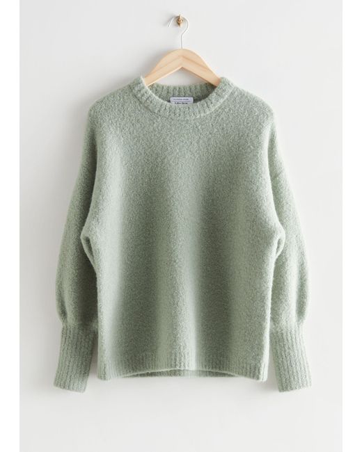 u0026 Other Stories Oversized Alpaca Knit Sweater in Green | Lyst UK