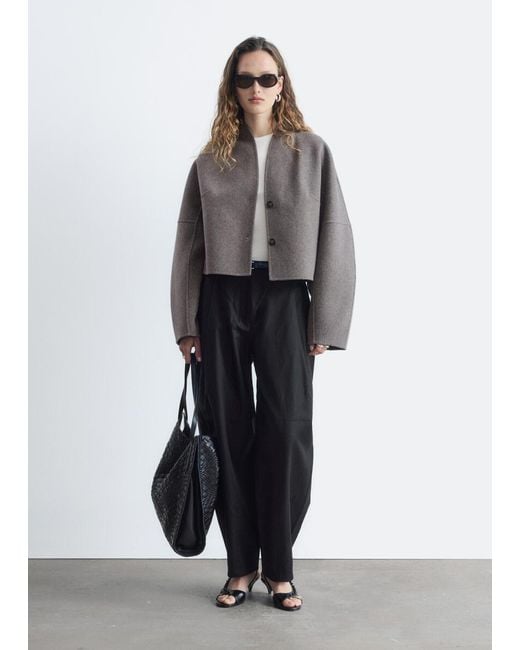 & Other Stories Natural Wool Doublé Jacket